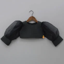Best Stylish Round Neck Black Top With Palazzo And Dupatta Ethnic Wear | Palazzos & Shararas