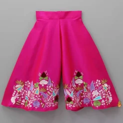 New Stylish Round Neck Pink Top With Palazzo And Dupatta Ethnic Wear | Palazzos & Shararas