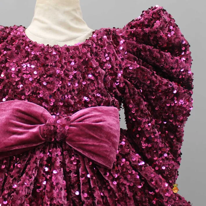 Outlet Stylish Sleeves Exquisite Dress With Velvet Hair Clip Dresses & Sets | Dresses