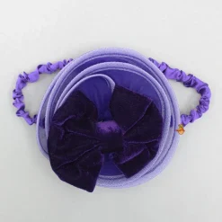 Clearance Stylish Sleeves Exquisite Purple Dress With Head Band Dresses & Sets | Dresses