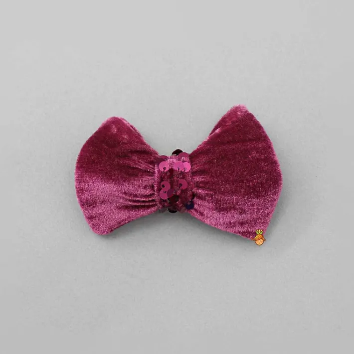Outlet Stylish Sleeves Exquisite Dress With Velvet Hair Clip Dresses & Sets | Dresses