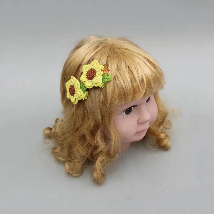 Clearance Sunflower Crochet Hair Clips Hair Accessories | Hair Clips