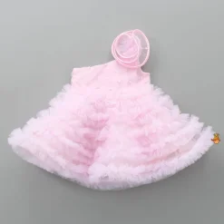 Discount Swirl Enhanced One Shoulder Pink Dress Dresses & Sets | Dresses