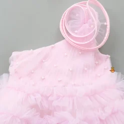 Discount Swirl Enhanced One Shoulder Pink Dress Dresses & Sets | Dresses