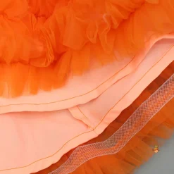 Online Swirl Frilled One Shoulder Orange Dress Dresses & Sets | Dresses