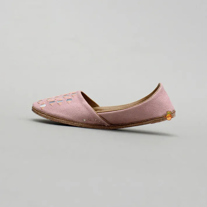 Clearance Thread And Faux Mirror Work Jutti BOY Shoes