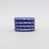 Fashion Thread And Lace Detailed Blue Bangles Set Bangles