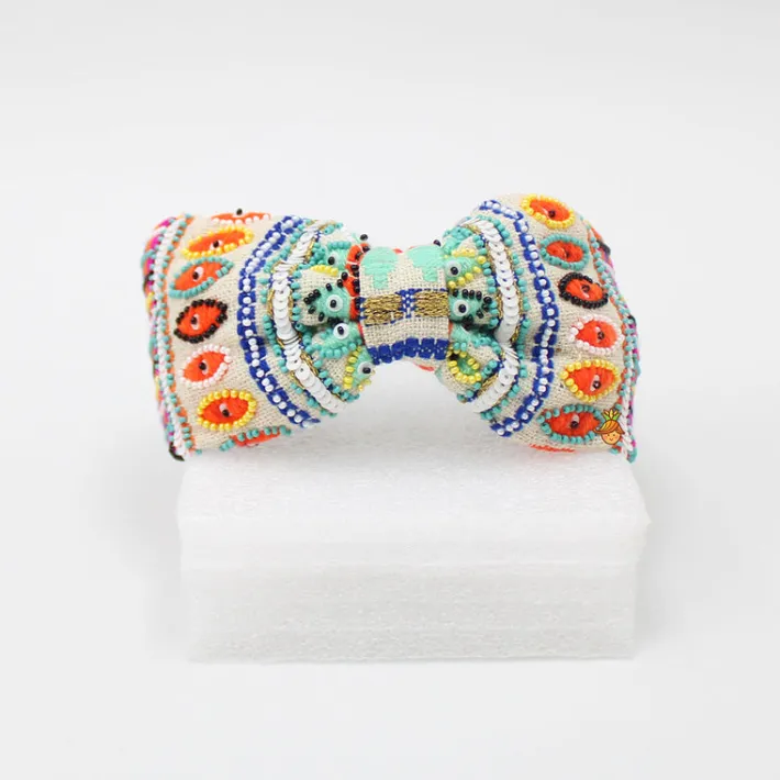 Best Thread And Sequins Embroidered Colourful Hair Band Hair Accessories | Hair Bands