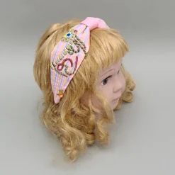 New Thread Detailed Pink Hair Band Hair Accessories | Hair Bands