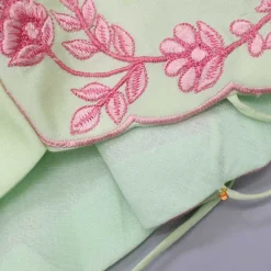 Sale Thread Embroidered Green Top And Flared Lehenga Ethnic Wear | Lehengas & Ghagras