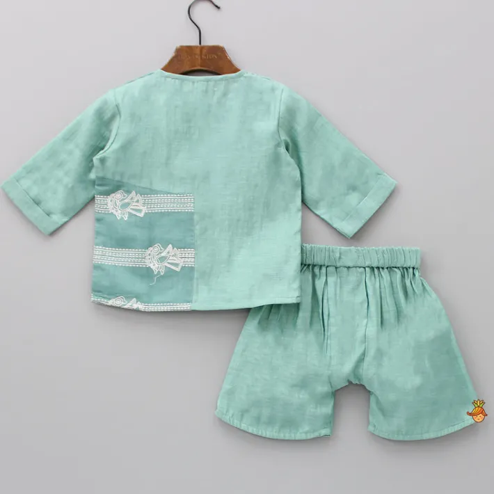 Discount Thread Embroidered Motifs Top And Shorts BOY Baby Essentials | Infant Clothing