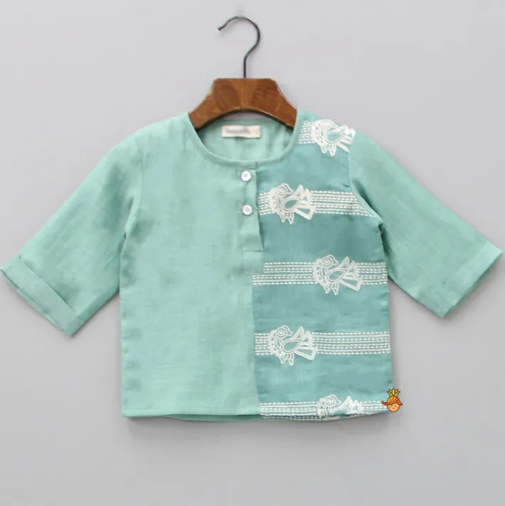 Discount Thread Embroidered Motifs Top And Shorts BOY Baby Essentials | Infant Clothing