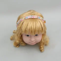 Sale Thread Embroidered Pink Hairband Hair Accessories | Hair Bands