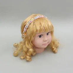 Sale Thread Embroidered Pink Hairband Hair Accessories | Hair Bands