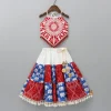 Discount Thread Embroidered Stylish Hem Top And Lehenga Ethnic Wear | Lehengas & Ghagras