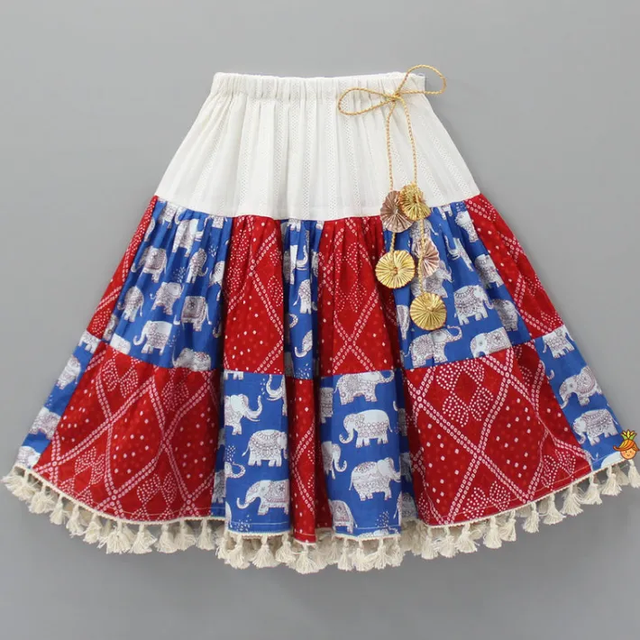 Discount Thread Embroidered Stylish Hem Top And Lehenga Ethnic Wear | Lehengas & Ghagras