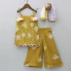 Clearance Thread Embroidered Tie Up Strap Kurti And Palazzo With Dupatta Ethnic Wear | Palazzos & Shararas