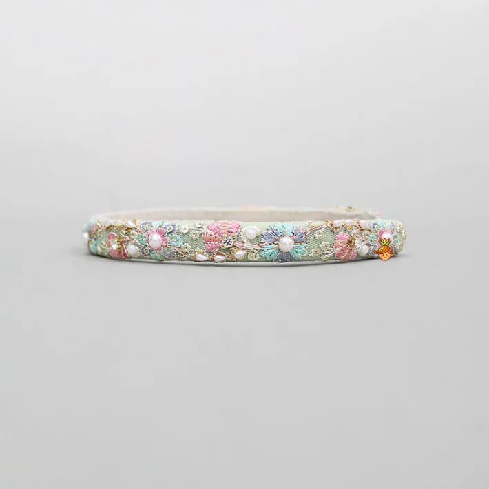 Sale Thread Floral Embroidered Hairband Hair Accessories | Hair Bands