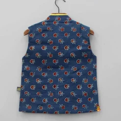New Three Pocket Detail Indigo Jacket BOY Indian Ethnic Wear | Ethnic Jackets
