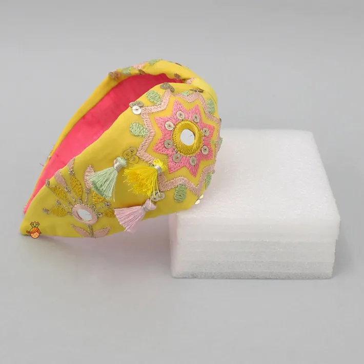 Fashion Tiny Fringed Yellow Hair Band Hair Accessories | Hair Bands
