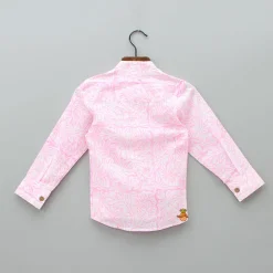 New Tropical Leaves Printed Shirt BOY Shirts & Tees
