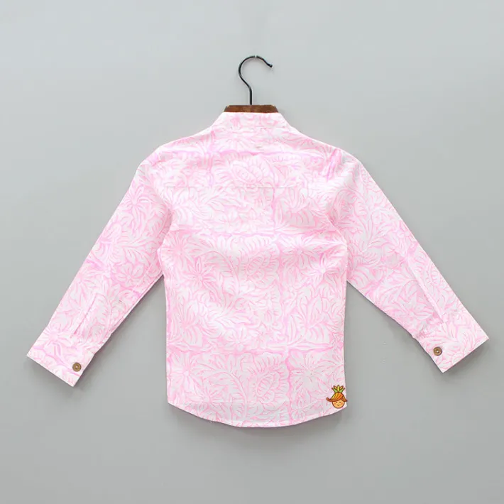 New Tropical Leaves Printed Shirt BOY Shirts & Tees