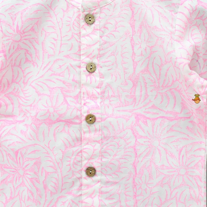 New Tropical Leaves Printed Shirt BOY Shirts & Tees
