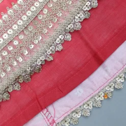 Online V Neck Peach Top And Printed Lehenga With Hair Band Ethnic Wear | Lehengas & Ghagras