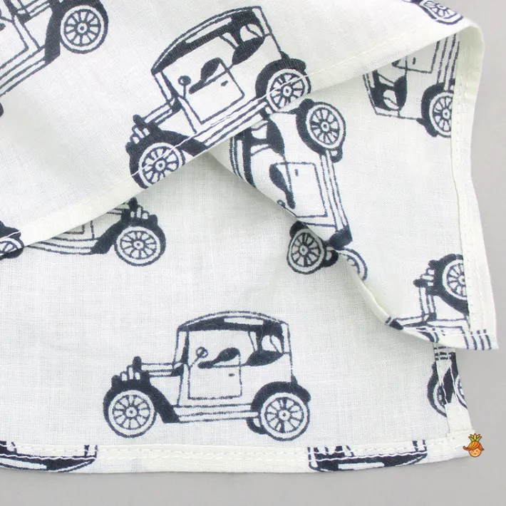 Sale Vehicle Printed Kurta With Jacket And Pyjama BOY Indian Ethnic Wear | Ethnic Sets
