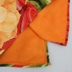 Clearance Velvet Floral Printed Orange Kurta With Green Velvet Jacket And Pyjama BOY Indian Ethnic Wear | Ethnic Sets