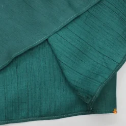 Hot Velvet Green Off Shoulder Top And Dhoti Style Skirt Ethnic Wear | Dhotis & Patialas