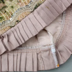 Online Velvet Peach Pleated Hem Top And Lehenga Ethnic Wear | Lehengas & Ghagras