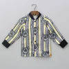 New Vertical Striped Tiger Printed Shirt BOY Shirts & Tees