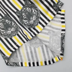 New Vertical Striped Tiger Printed Shirt BOY Shirts & Tees
