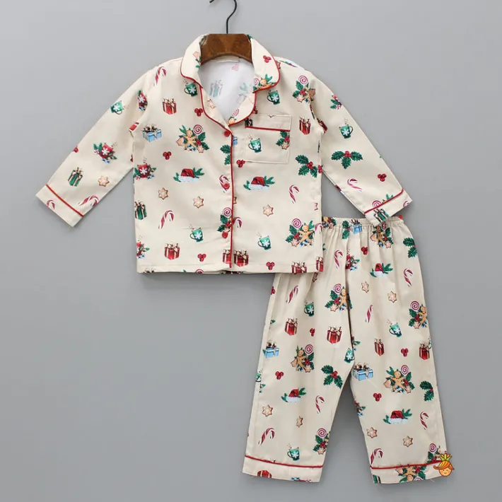 Outlet Vintage Christmas Printed Sleepwear BOY Sleep Wear | Sleepwear