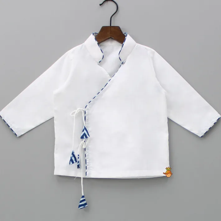 Best White Angrakha Kurta With Dhoti BOY Indian Ethnic Wear | Ethnic Sets
