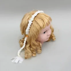 Sale White Braided Embellished Hairband Hair Accessories | Hair Bands