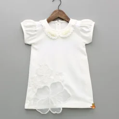 Best White Embellished Dress With Matching Sling Bag Dresses & Sets | Dresses