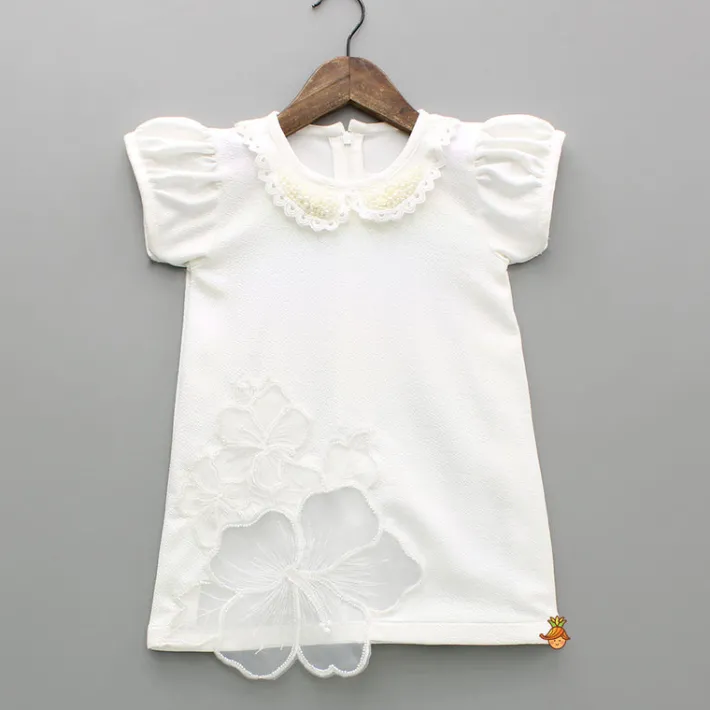 Best White Embellished Dress With Matching Sling Bag Dresses & Sets | Dresses