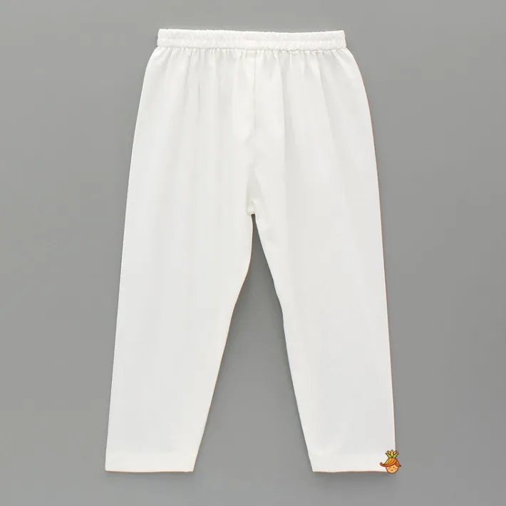 Outlet White Embroidered Kurta And Pyjama BOY Indian Ethnic Wear | Ethnic Sets