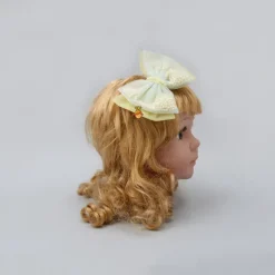 New Yellow And Blue Net Dual Bowie Hair Clip Hair Accessories | Hair Clips