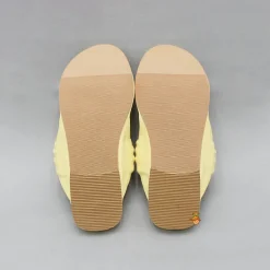 Online Yellow Braided Kolhapuri Flats Shoes