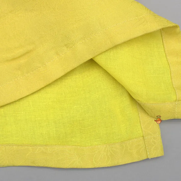 Best Yellow Embroidered Kurta And Pyjama BOY Indian Ethnic Wear | Ethnic Sets