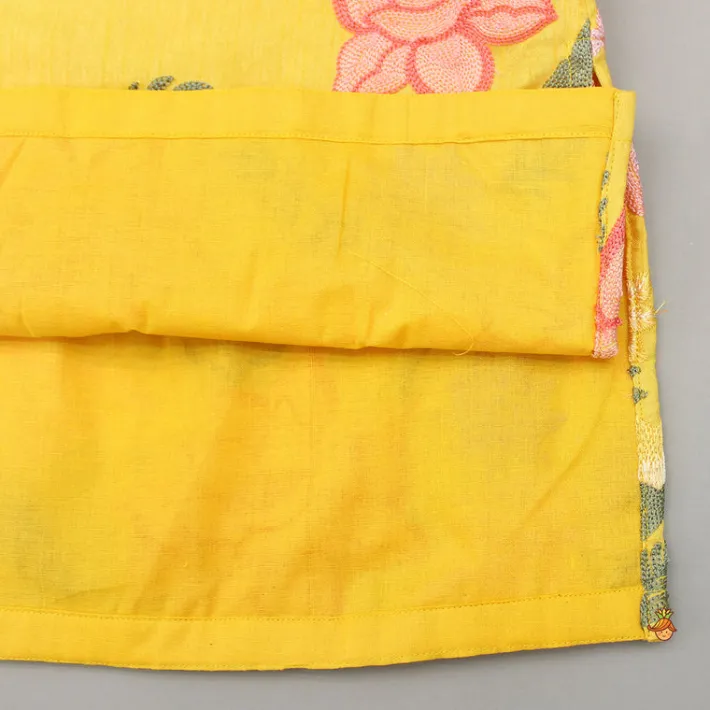New Yellow Embroidered Kurta And Pyjama BOY Indian Ethnic Wear | Ethnic Sets