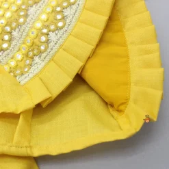 Clearance Yellow Faux Mirror Work Top And Stylish Lehenga With Dupatta Ethnic Wear | Lehengas & Ghagras