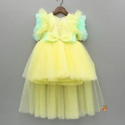 Discount Yellow Frilly Sequin Embroidered Dress Dresses & Sets | Dresses