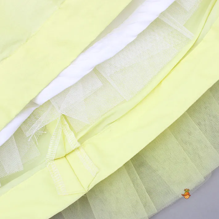 Discount Yellow Frilly Sequin Embroidered Dress Dresses & Sets | Dresses