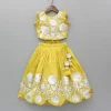 Best Yellow Gota Work Embroidered Top And Lehenga Ethnic Wear | Lehengas & Ghagras
