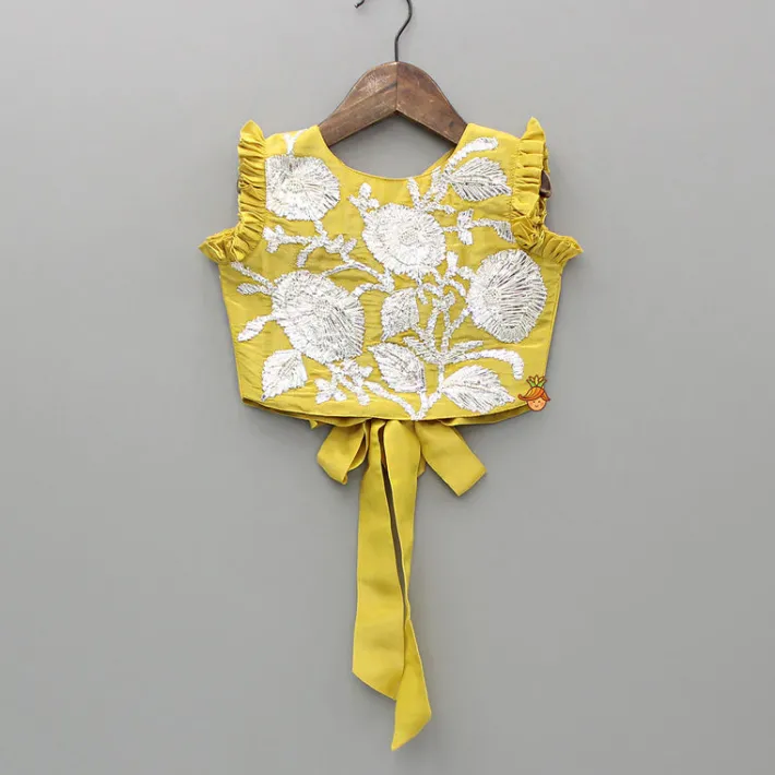 Best Yellow Gota Work Embroidered Top And Lehenga Ethnic Wear | Lehengas & Ghagras