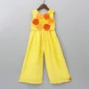 Best Yellow Jumpsuit With Embroidered Top Ethnic Wear